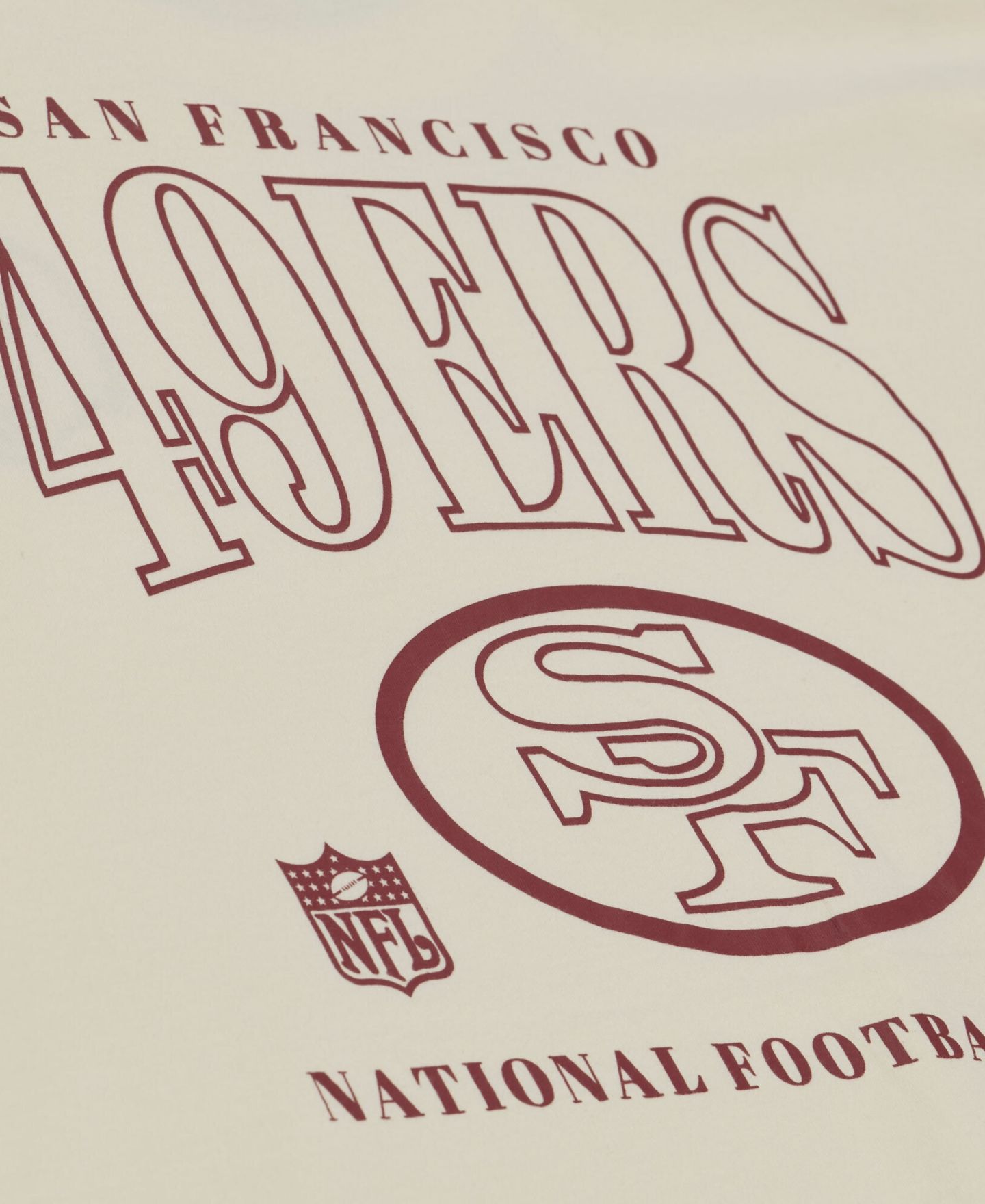 Мужская футболка Mitchell & Ness Cream San Francisco 49ers Oversized Heritage Hues — фото 5