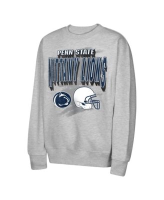 Big Boys' and Girls' Heather Gray Penn State Nittany Lions Wild Card Fleece Sweatshirt