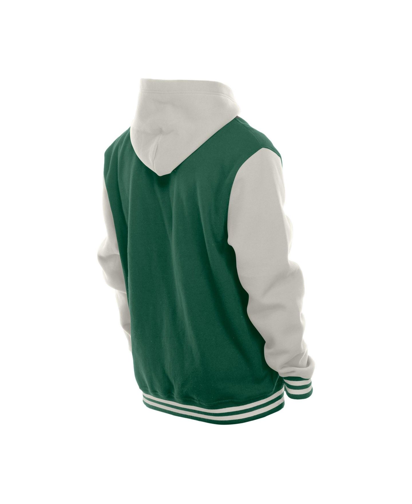Мужская куртка New Era Green/Gray Green Bay Packers Full-Snap Fleece Hooded — фото 4
