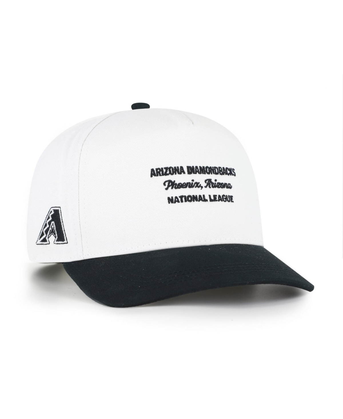 '47 Brand Men's White/Black Arizona Diamondbacks Contemporary Two-Tone Hitch Adjustable Hat - White, Black