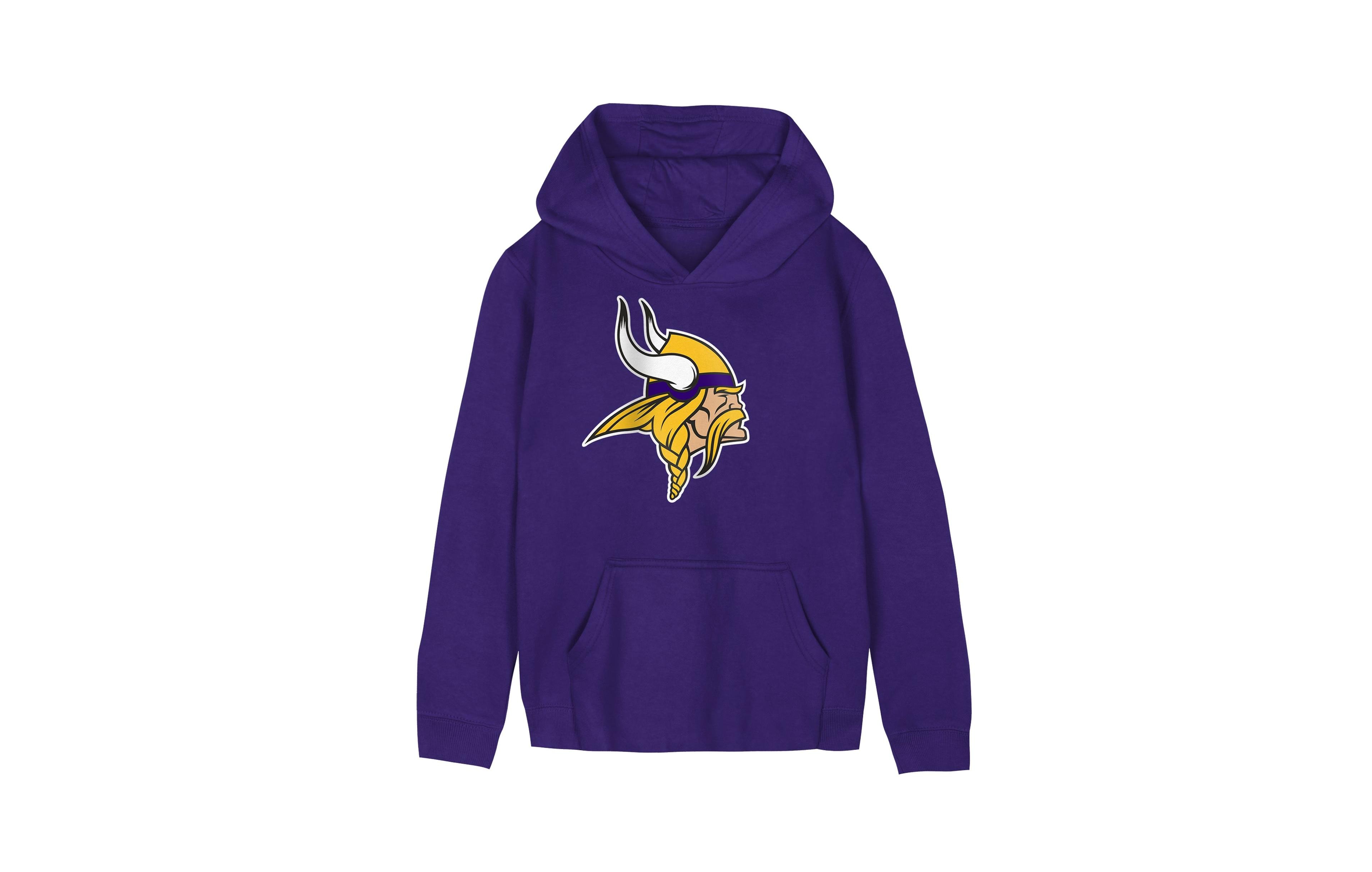 Outerstuff Preschool Purple Minnesota Vikings Primary Logo Fleece Hoodie
