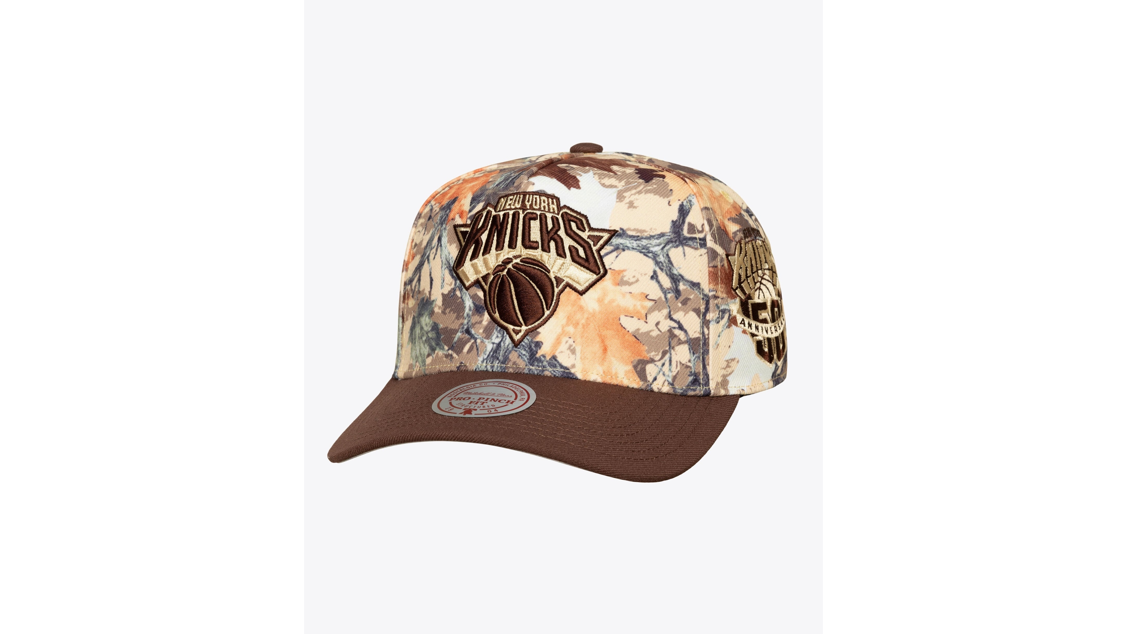 Mitchell & Ness Men's and Women's Camo New York Knicks Leaf Camo Pro Adjustable Hat