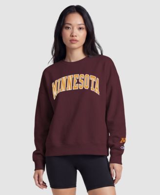 Women's Maroon Minnesota Golden Gophers Fleece Crew Sweatshirt