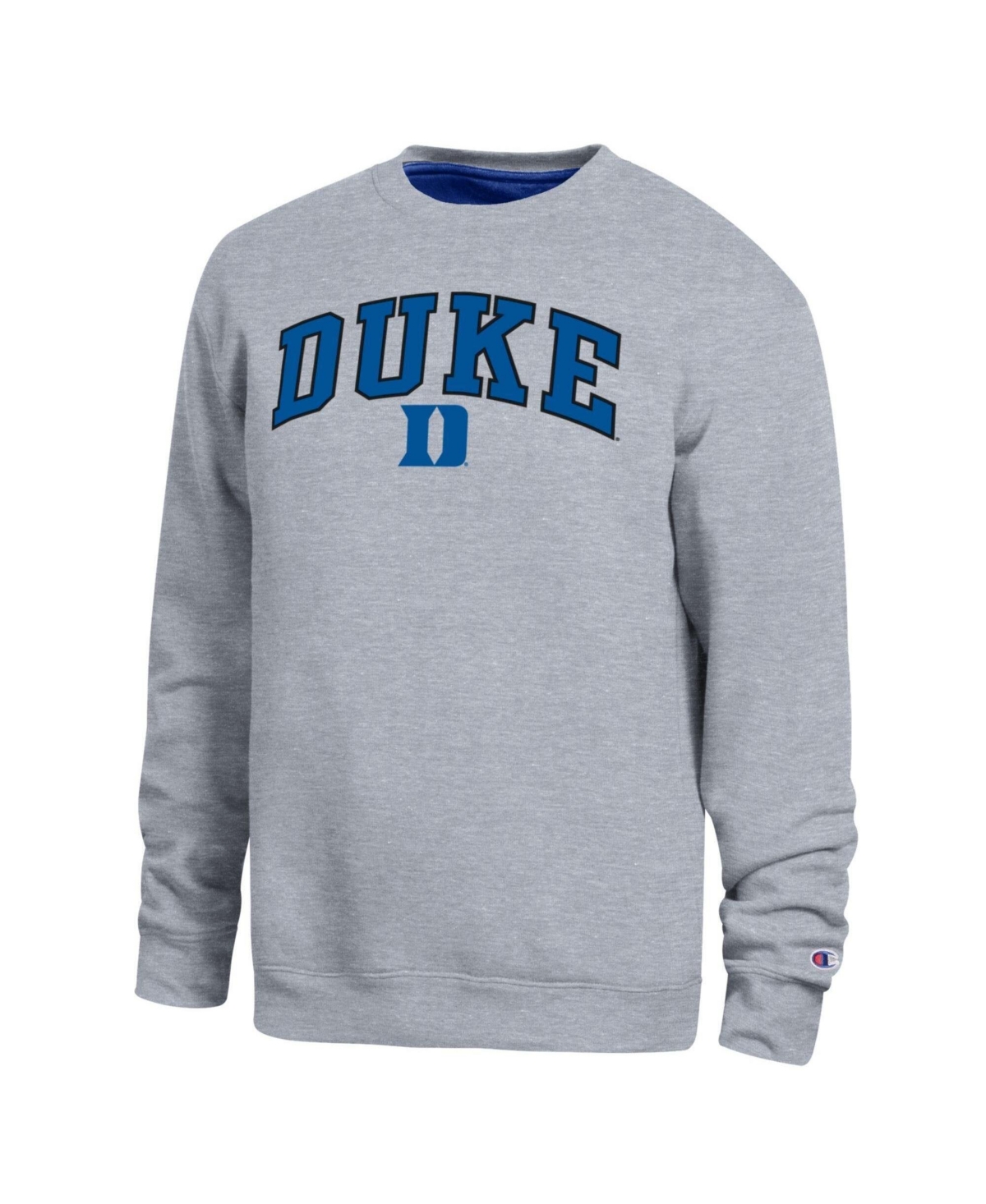 Champion Men's Heather Gray Duke Blue Devils Arch Sweatshirt - Heather Gray