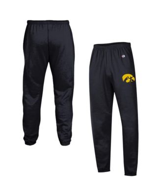 Men's Black Iowa Hawkeyes Powerblend Banded Fleece Sweatpants