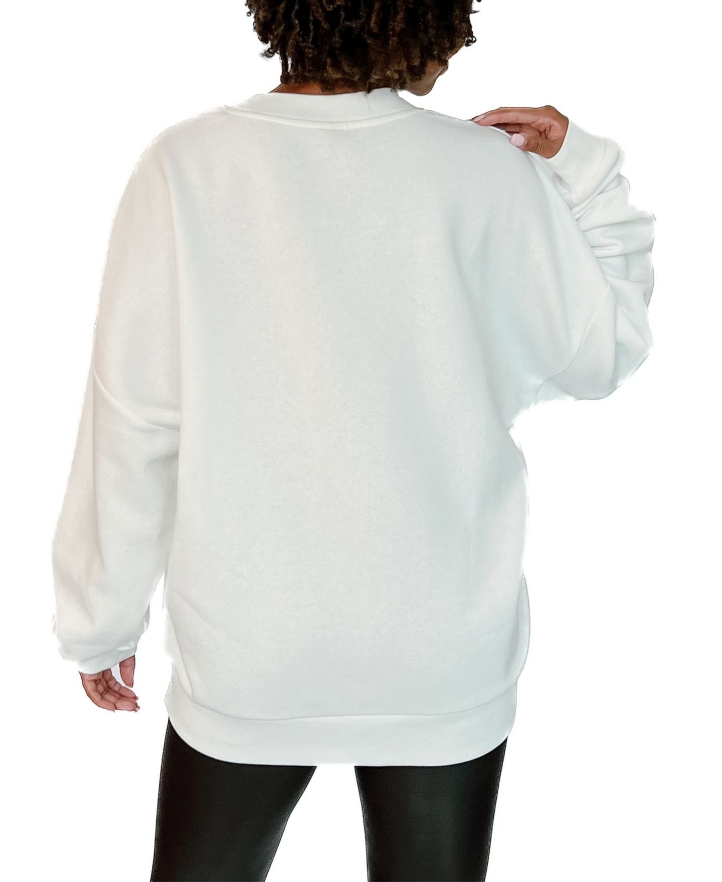 Женская толстовка Gameday Couture White Oregon Ducks Stars Premium Fleece Drop Pullover — фото 2