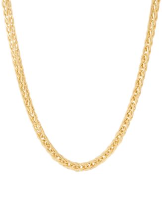 Italian Gold Wheat Link Chain Necklace Collection in 10K Yellow Gold (4 ...