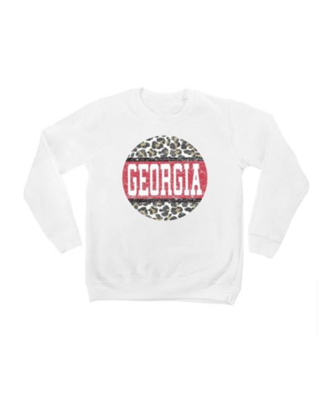Детская толстовка Gameday Couture White Georgia Bulldogs Scoop Score Pullover