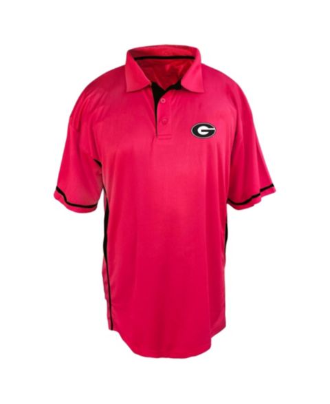 Мужское поло Profile Red Georgia Bulldogs Big & Tall Color Block Panel Polo