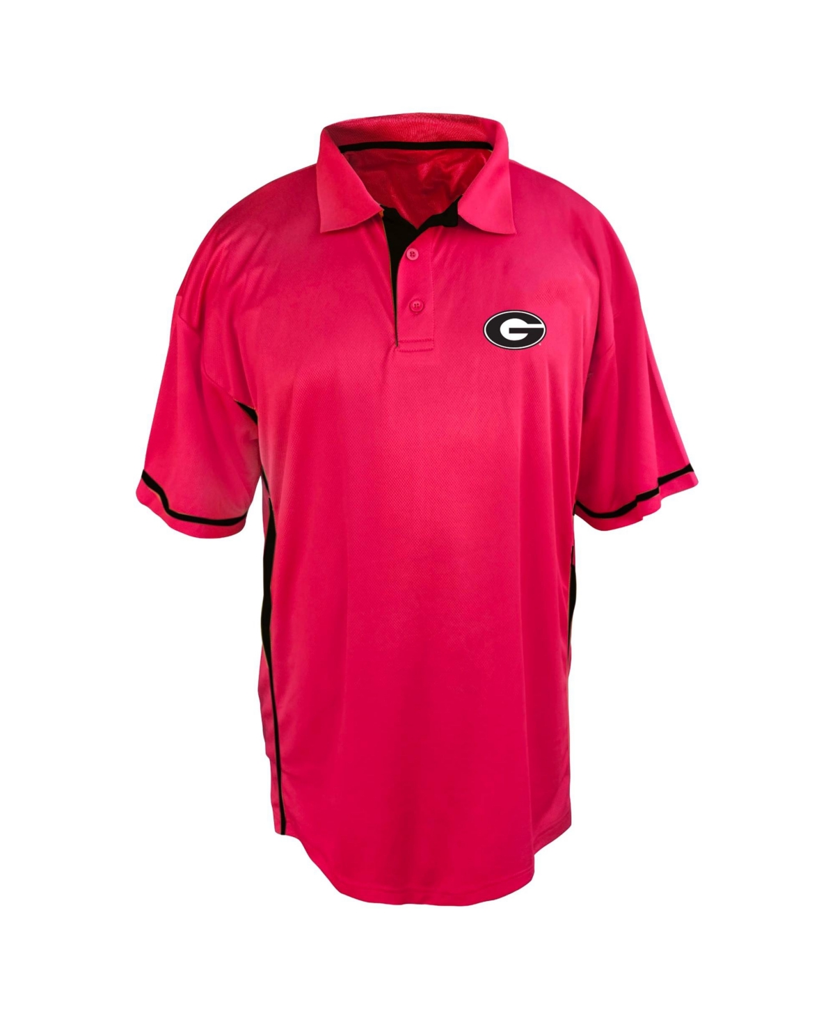 Profile Men's Red Georgia Bulldogs Big & Tall Color Block Panel Polo Shirt - Red, Black
