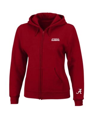 Women's Crimson Alabama Crimson Tide Plus Size Full-Zip Hooded Jacket