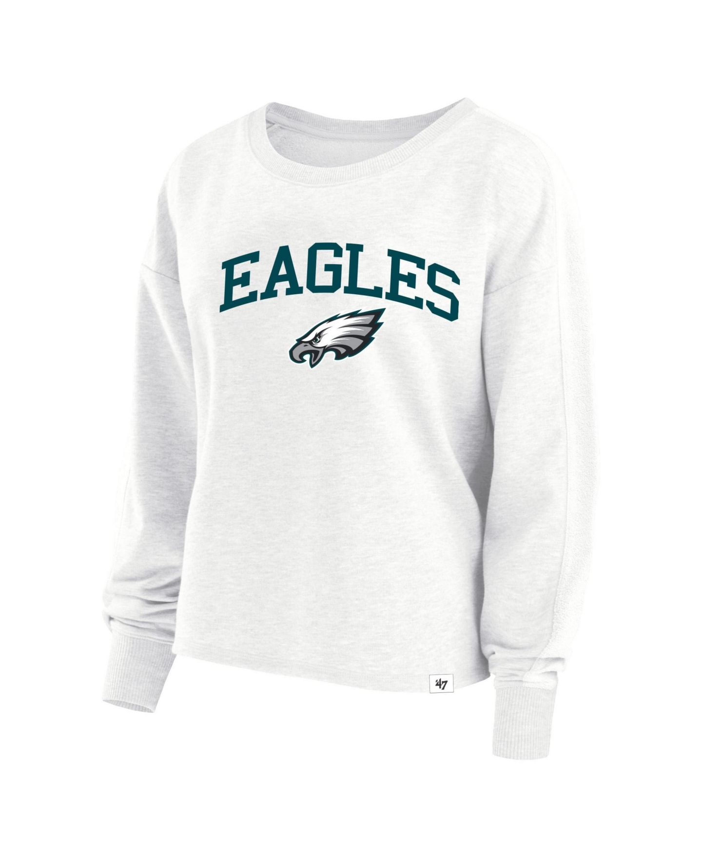 Женская футболка '47 Brand Ash Philadelphia Eagles Plus Size Sydney Arch Game — фото 1
