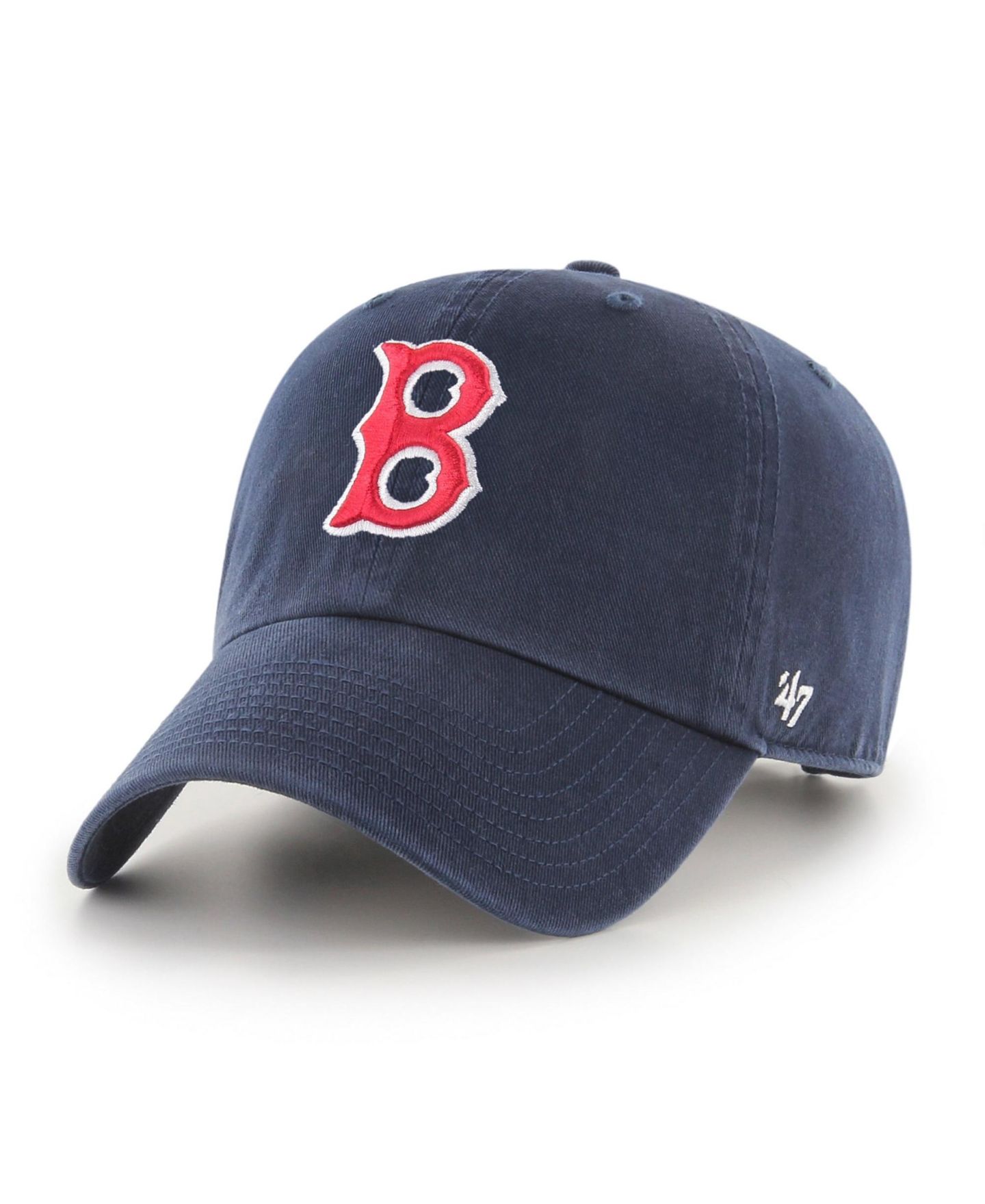 Мужская кепка '47 Brand Navy Boston Red Sox Cooperstown Collection Clean Up Adjustable Hat — фото 1