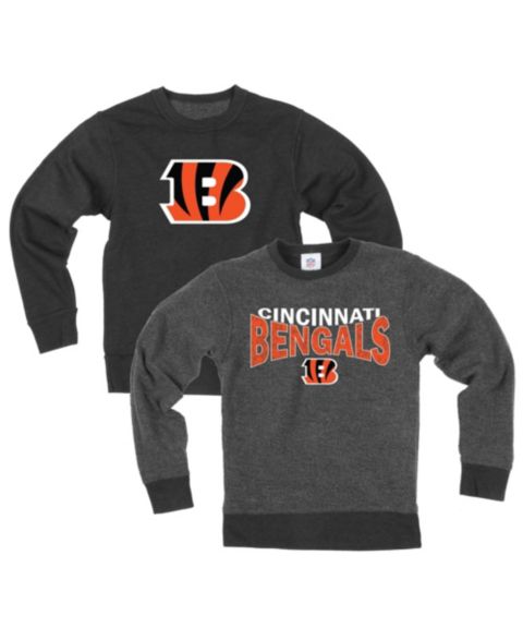 Детская толстовка Wes & Willy Black Cincinnati Bengals Reversible Fleece