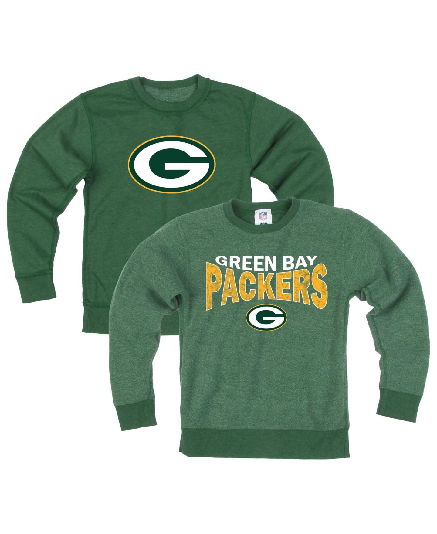 Детская толстовка Wes & Willy Green Bay Packers Reversible Fleece — фото 1