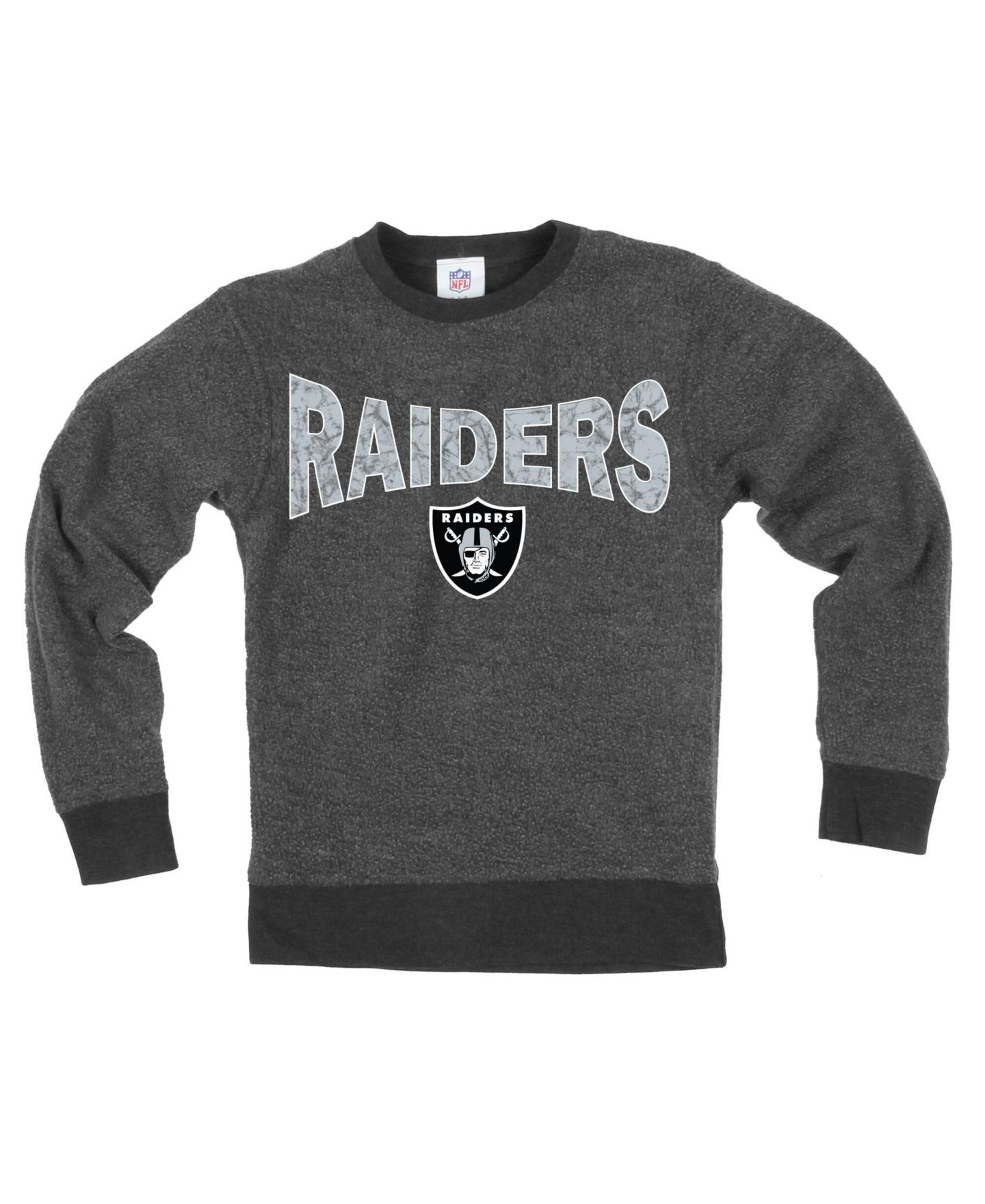 Детская толстовка Wes & Willy Black Las Vegas Raiders Reversible Fleece — фото 2
