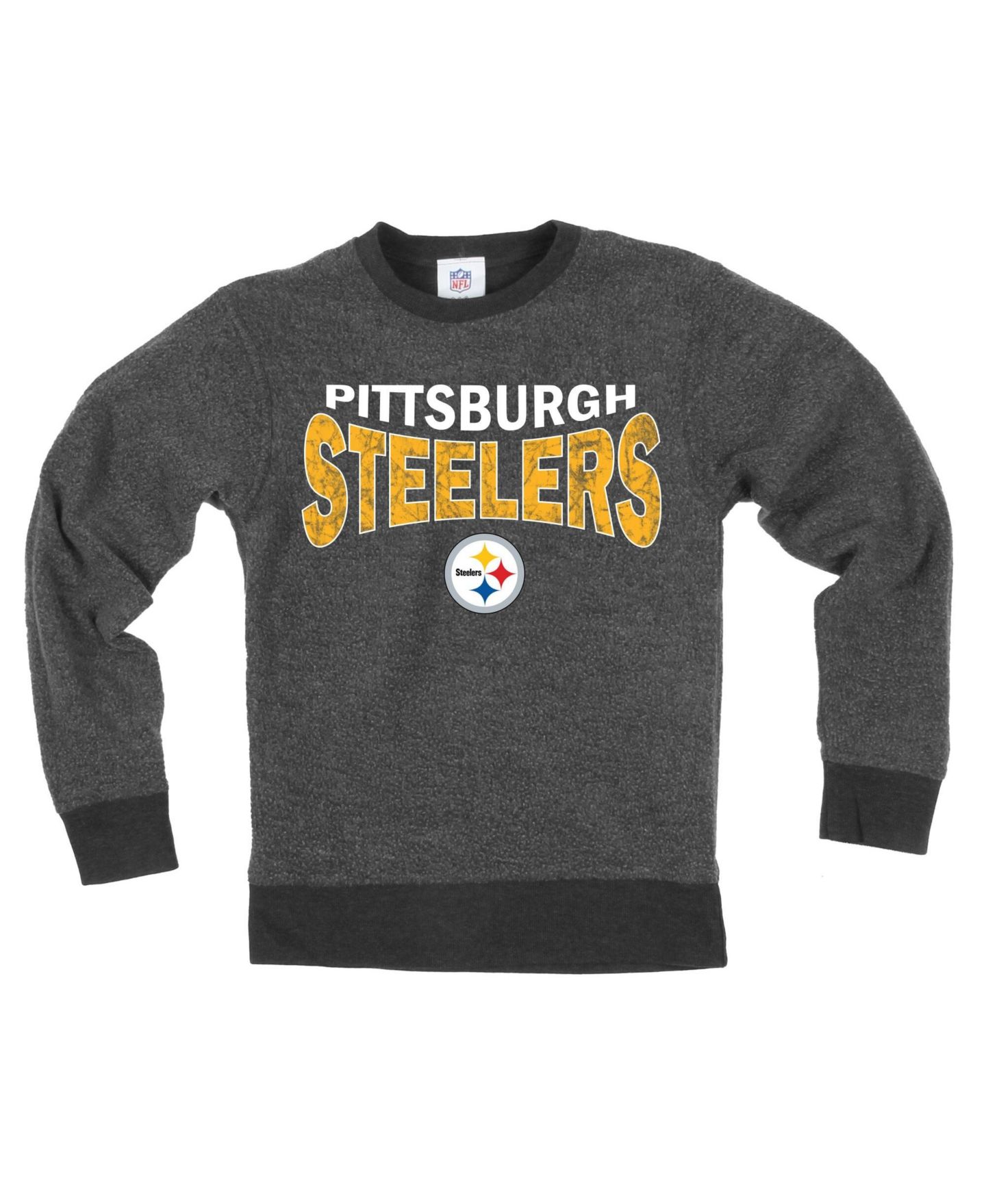 Детская толстовка Wes & Willy Black Pittsburgh Steelers Reversible Fleece — фото 2