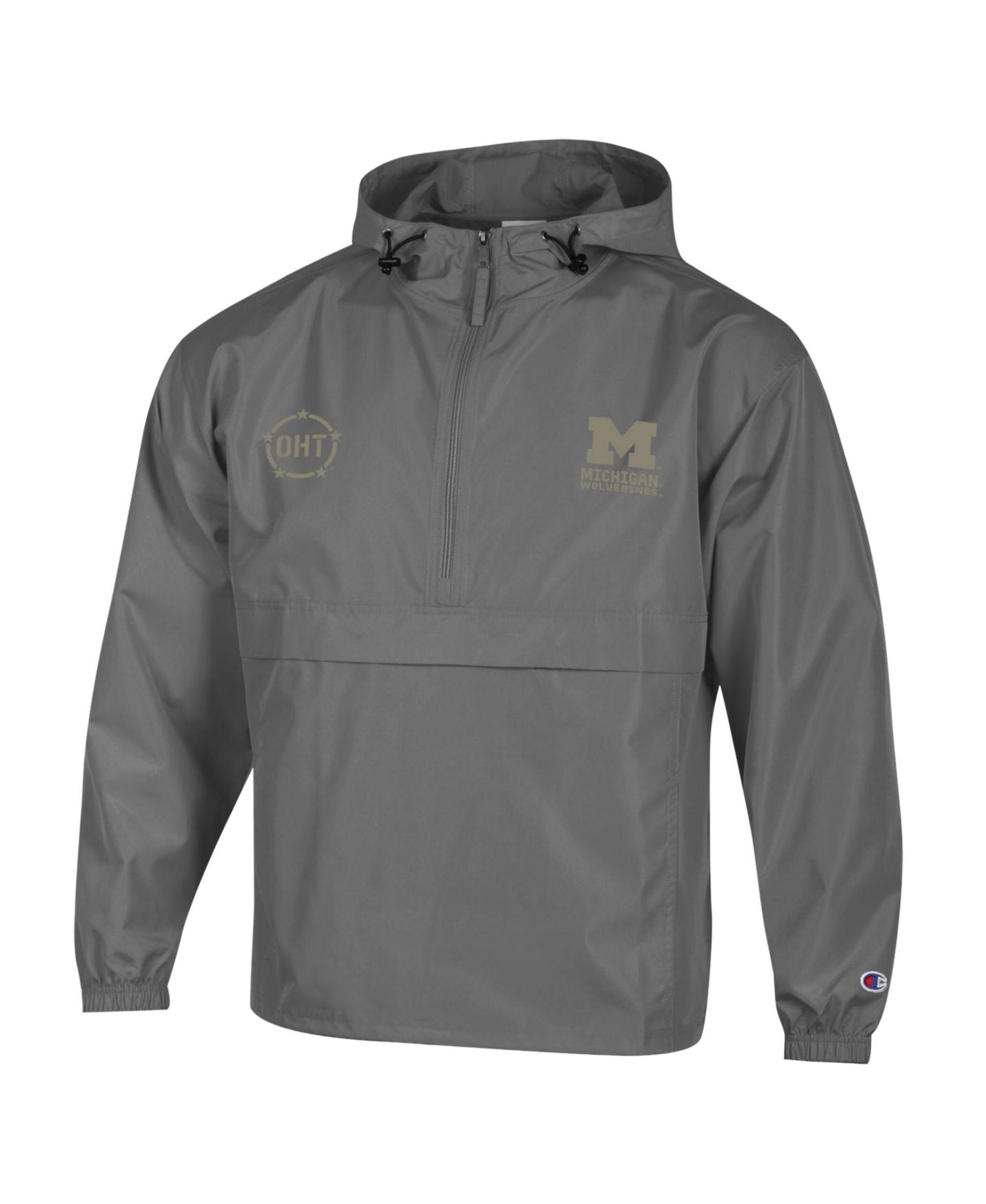 Мужская куртка Champion Graphite Michigan Wolverines OHT Flag Packable — фото 2