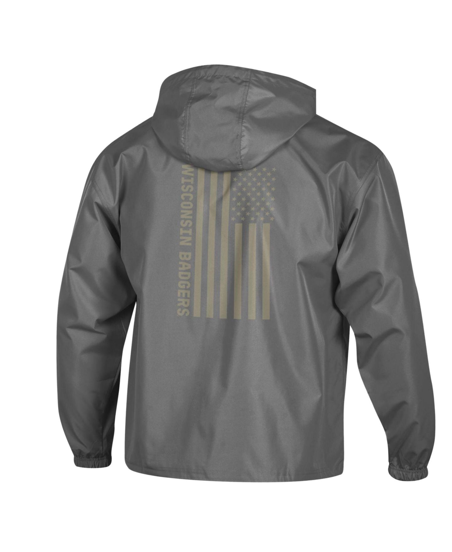 Мужская куртка Champion Graphite Wisconsin Badgers OHT Flag Packable — фото 3