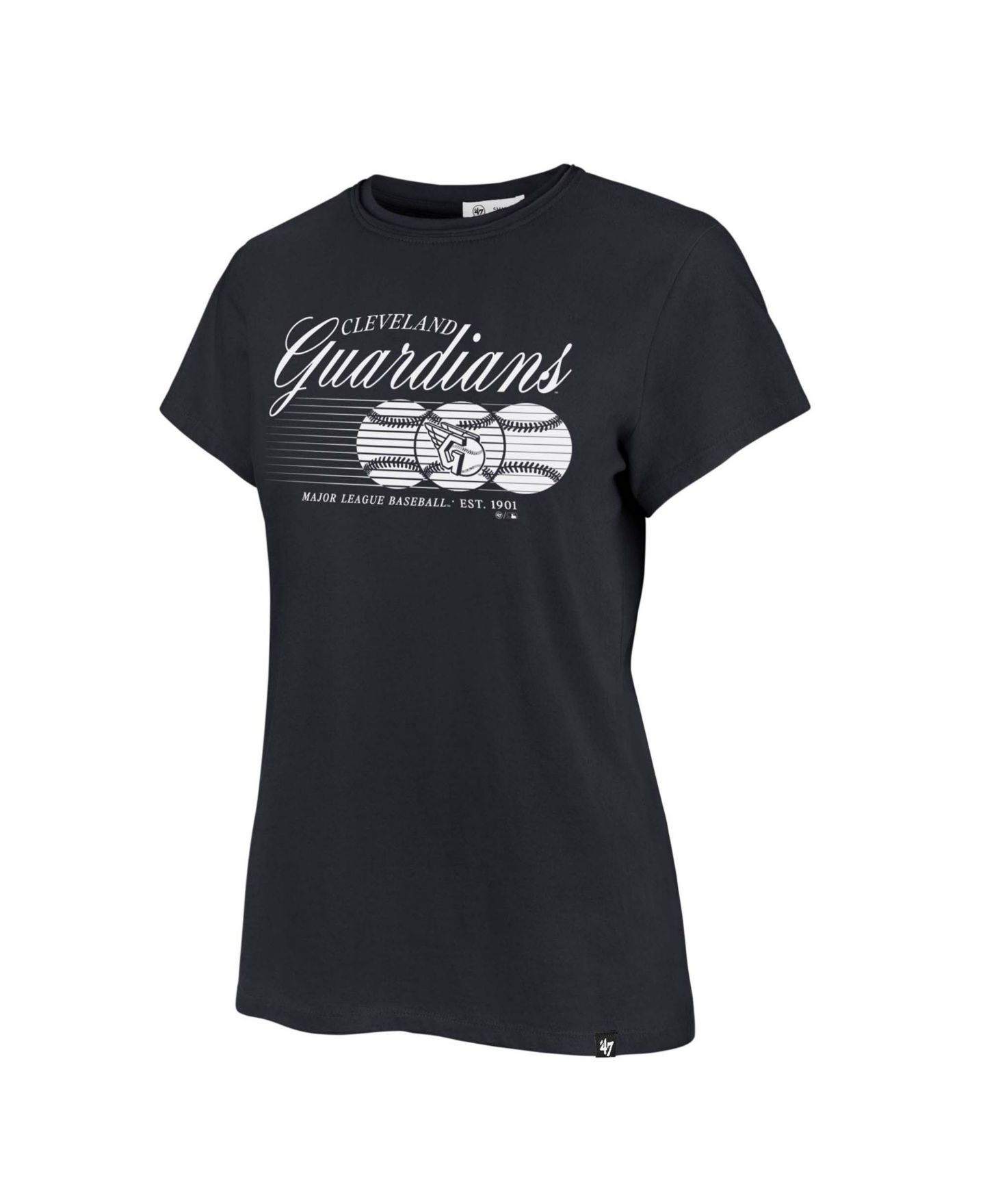 Женская футболка '47 Brand Navy Cleveland Guardians Speed Throw Frankie — фото 2