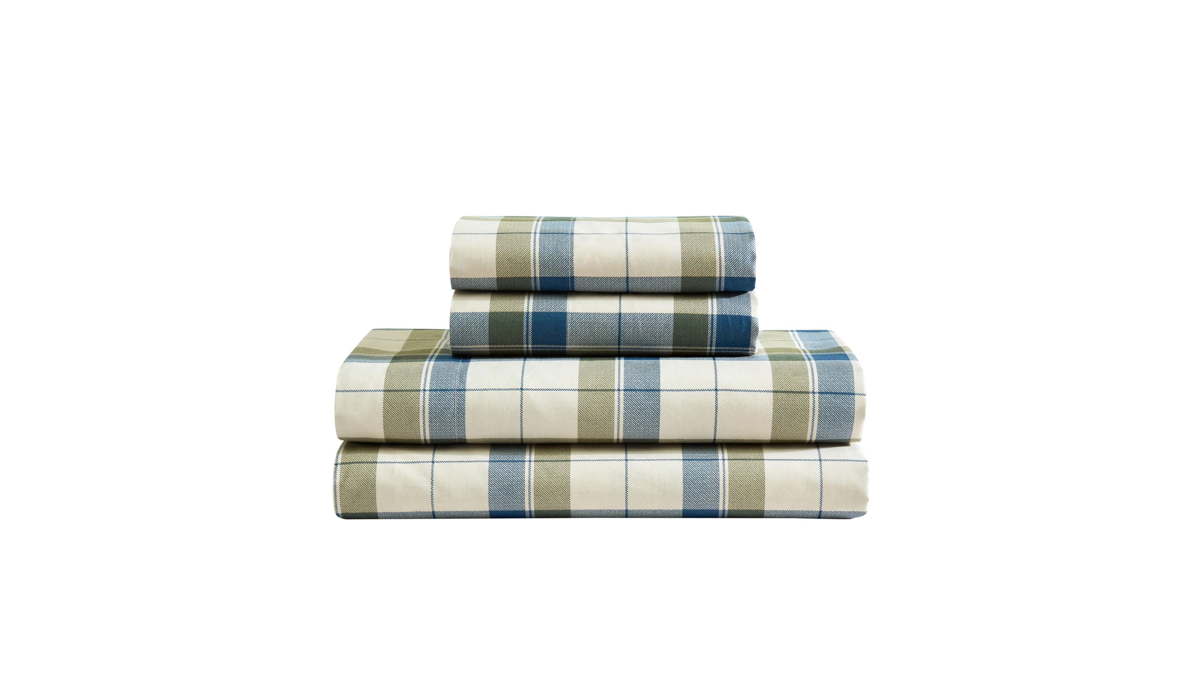 Nautica Vintage Trunk Plaid Printed Microfiber Sheet Sets