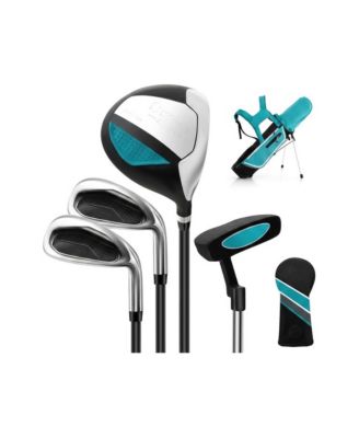 Junior Complete Golf Club Set for Kids with Rain Hood Right Hand Children Golf Age 8-10 Years Old