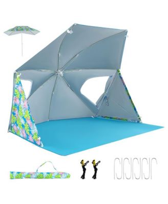 1PC UPF50+ Sun Protection Beach Umbrella Tent with Portable Carrying Bag