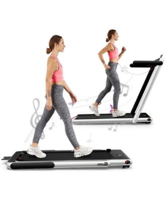 2.25HP 2 in 1 Folding Treadmill with APP Speaker Remote Control, for Home Cardio and Fitness Training