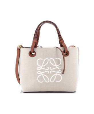 Mini Anagram Square Basket Tote Canvas