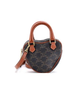Medium Heart Bag Triomphe Coated Canvas