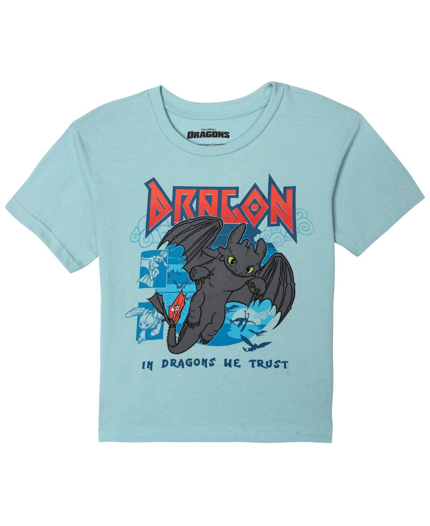 Футболки How to Train Your Dragon Toothless Cotton Jersey, 2-Pack для мальчиков, цвет: Синий тёмно-синий — фото 2