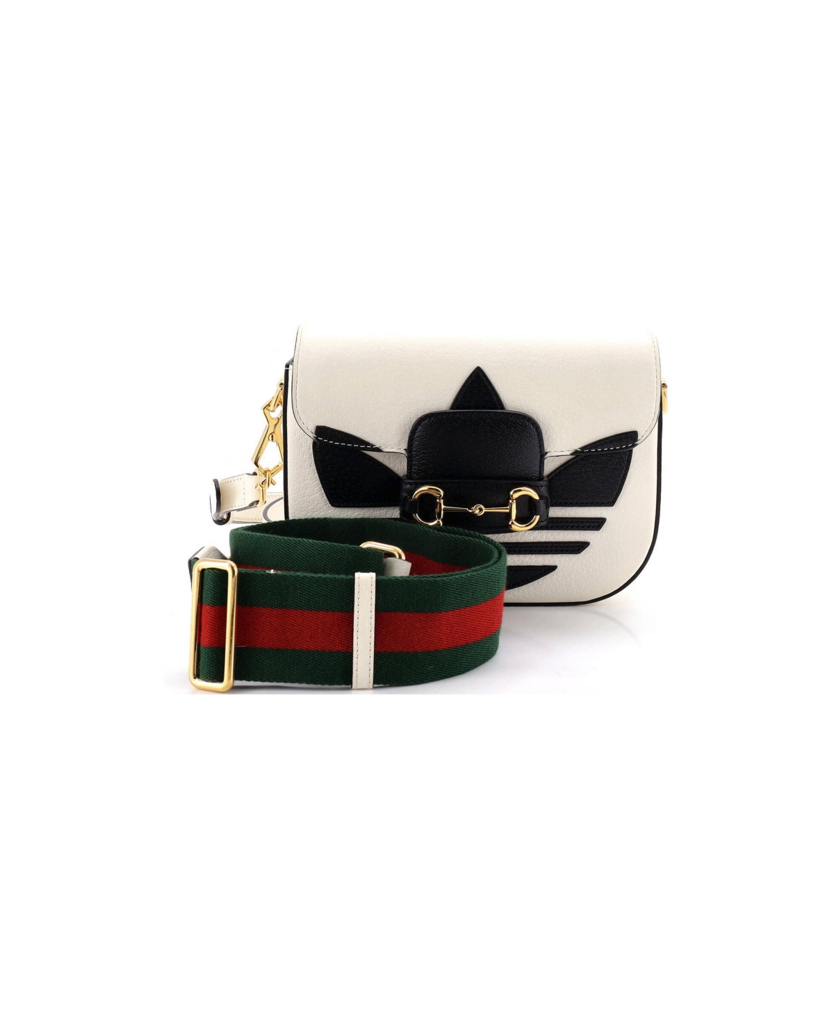 Pre-Owned Gucci Mini x Adidas Horsebit 1955 Shoulder Bag Leather - White