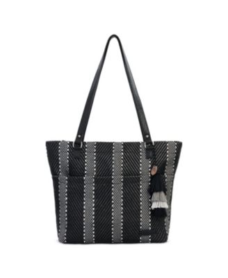 Banyan Straw Zipper Shoulder Tote