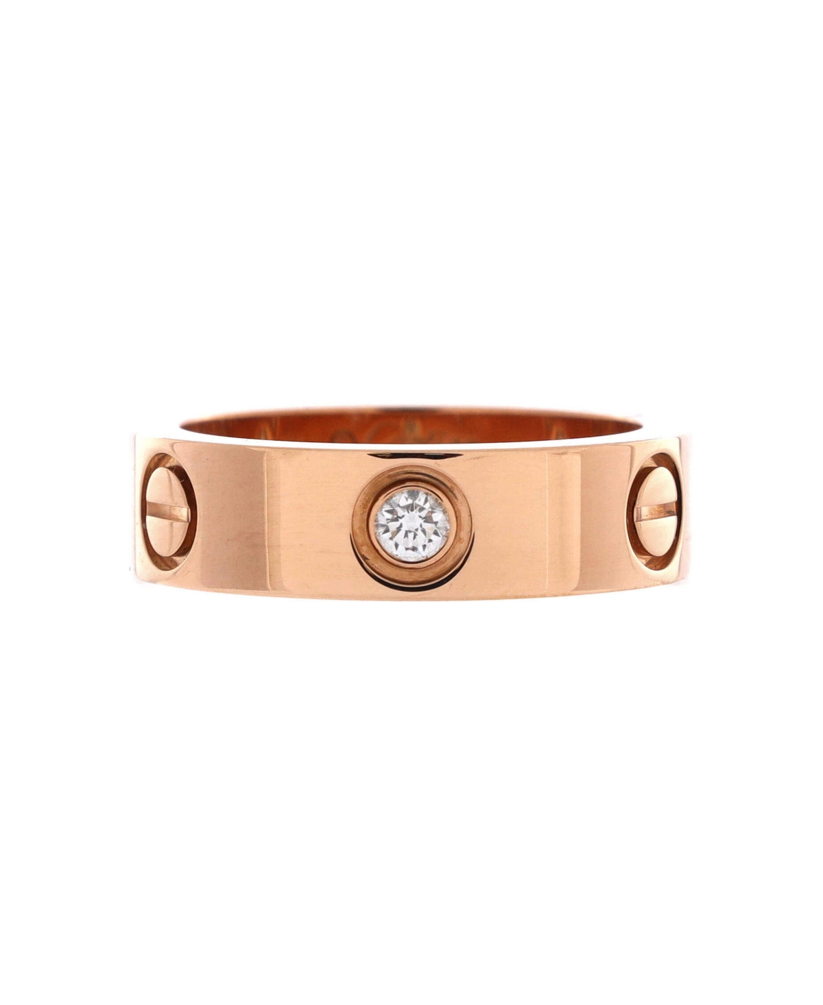 Pre-Owned Cartier Love Round Diamond Ring (0.23 ct. t.w.) in 18K Rose Gold - 18k rose gold