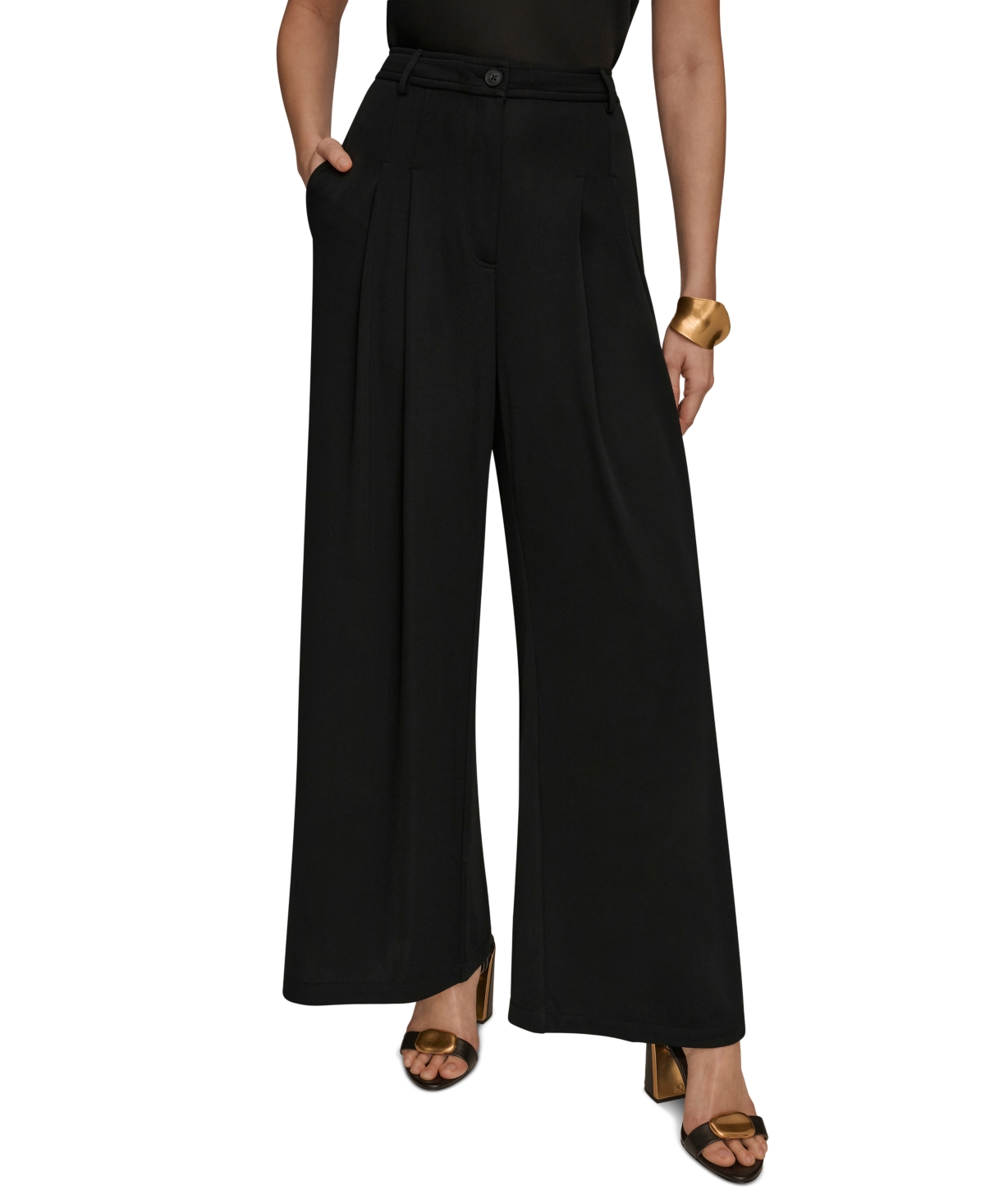 Donna Karan New York Women's Pleated Zip-Fly Pants