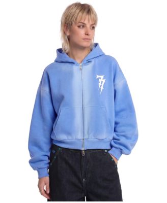 Women's Graphic Full-Zip Boxy Hoodie Sweatshirt