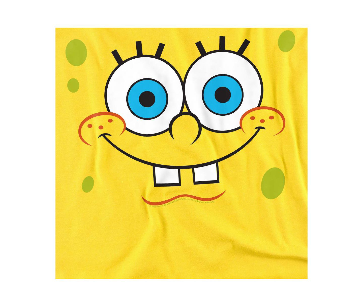 Мужская футболка SpongeBob SquarePants Smiling Face Graphic Crewneck Cotton, цвет: Жёлтый — фото 3