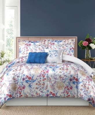 Beyla Floral 6-Piece Comforter Set, King