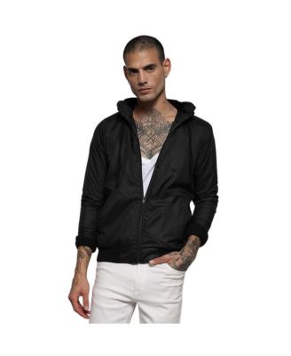 Men's Campus Sutra Lightweight Hooded Regular-Fit Zip-Front Jacket