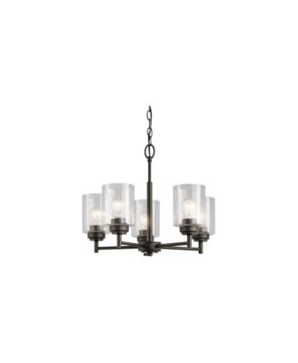 Winslow 19 3/4" Wide Oiled Bronze 5-Light Chandelier