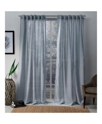 Bella Sheer, Hidden Tab Top Curtain Panels (Set of 2)