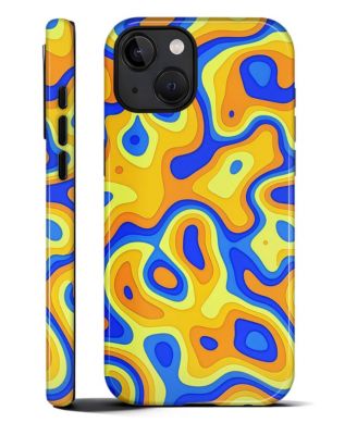 Phone Case Compatible with Apple iPhone 14, 2-Layer Durable, Liquid Terrain1