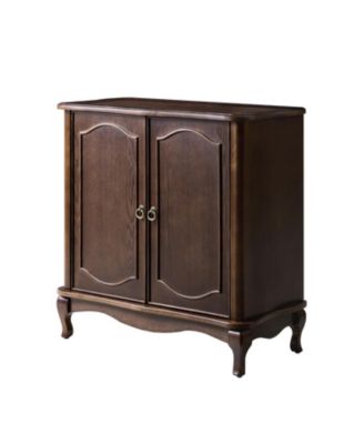 Ava Wide Traditional 2 Door Cabinet  32 Inch with Adjustable Shelving