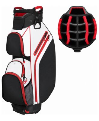 15 Way Golf Cart Bag Lightweight Club Men With Cooler Pockets Rain Cover