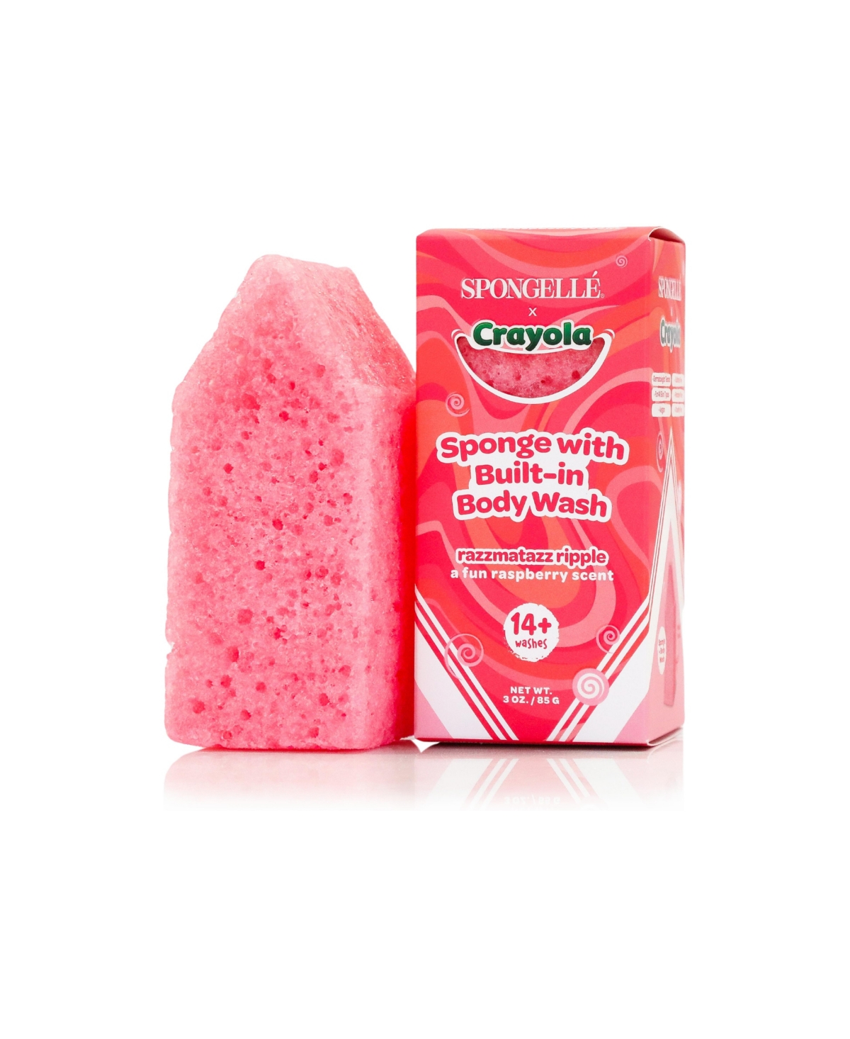 Spongelle Crayola Body Wash Infused Buffer Razzmatazz Ripple