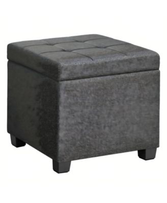 Square Storage Ottoman with Lid and 14 Gal Interior