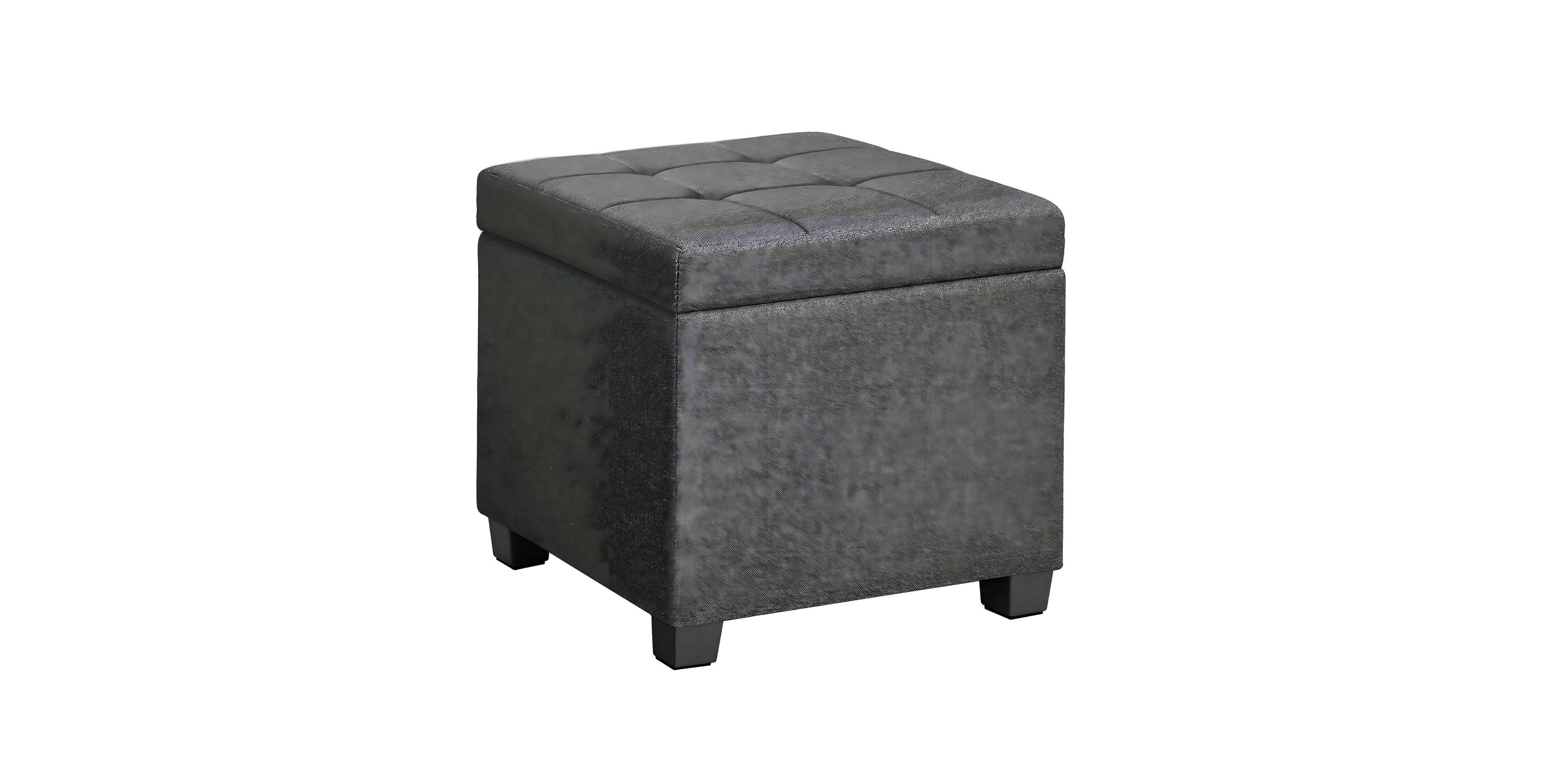 Mecale Square Storage Ottoman with Lid and 14 Gal Interior