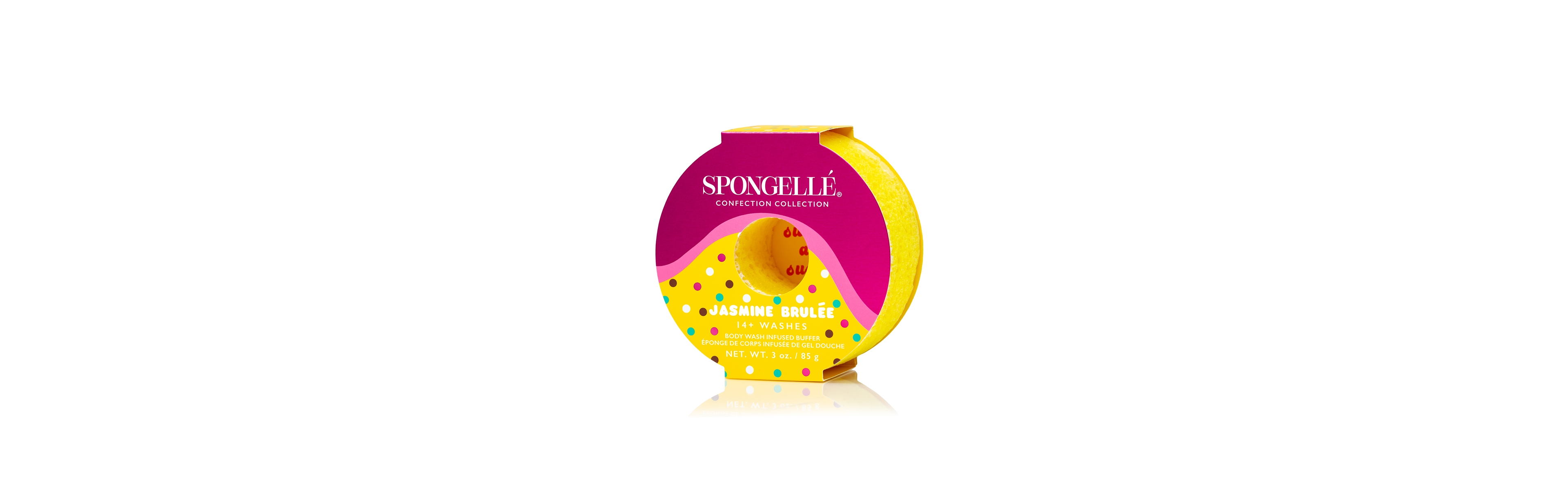 Spongelle Confection Collection Body Wash Infused Buffer Jasmine Brulee