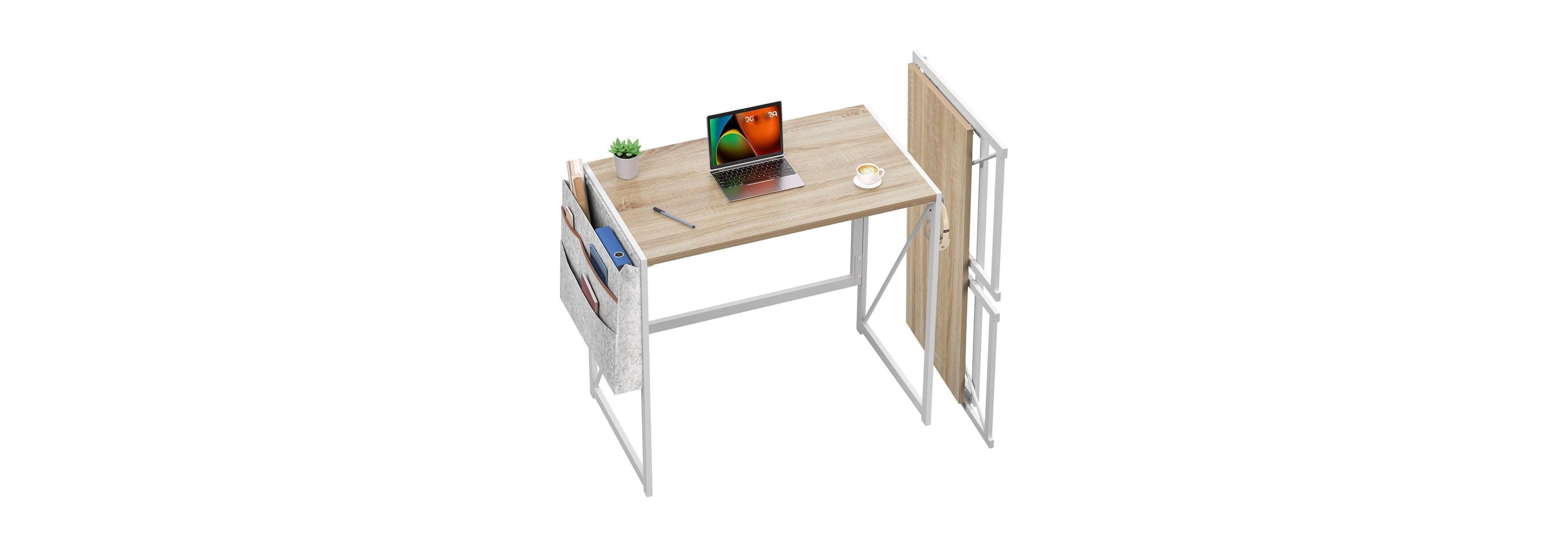 gaomon Space-Saving Portable Work Table, Collapsible Writing and Gaming Desk for Apartment Small Spaces