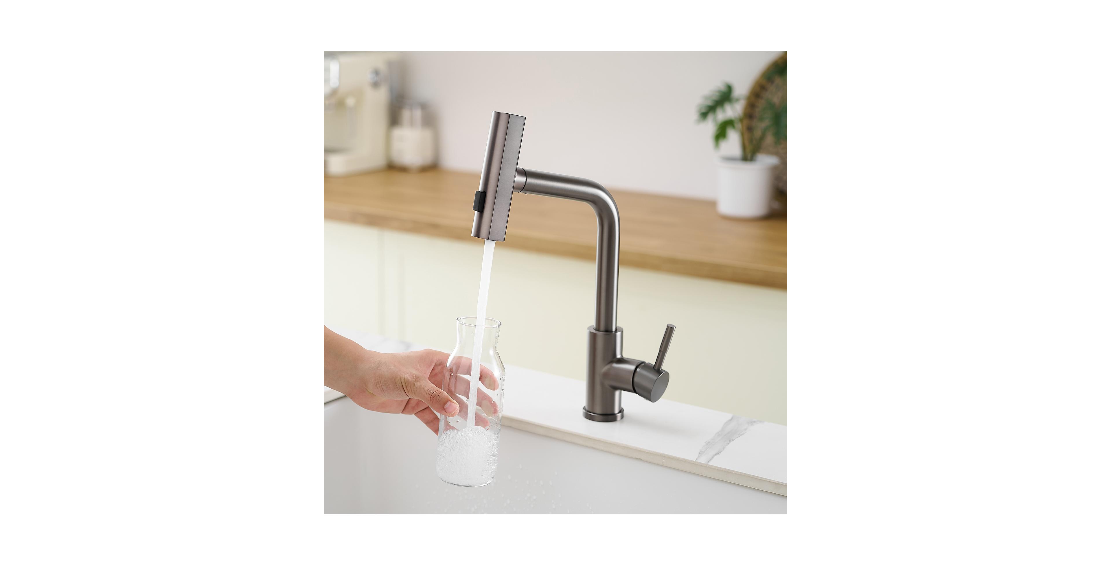 Phying 360degree(s) Rotation Pull-Down Kitchen Faucet with 3 Spray Modes